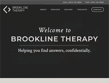 Tablet Screenshot of brooklinetherapy.com